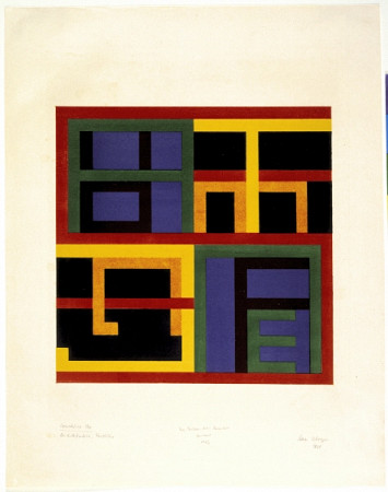 Lothar Schreyer: "Sanctifica Me", Druckgrafik, 1923, Bauhaus-Archiv / Museum für Gestaltung © Familie Schreyer